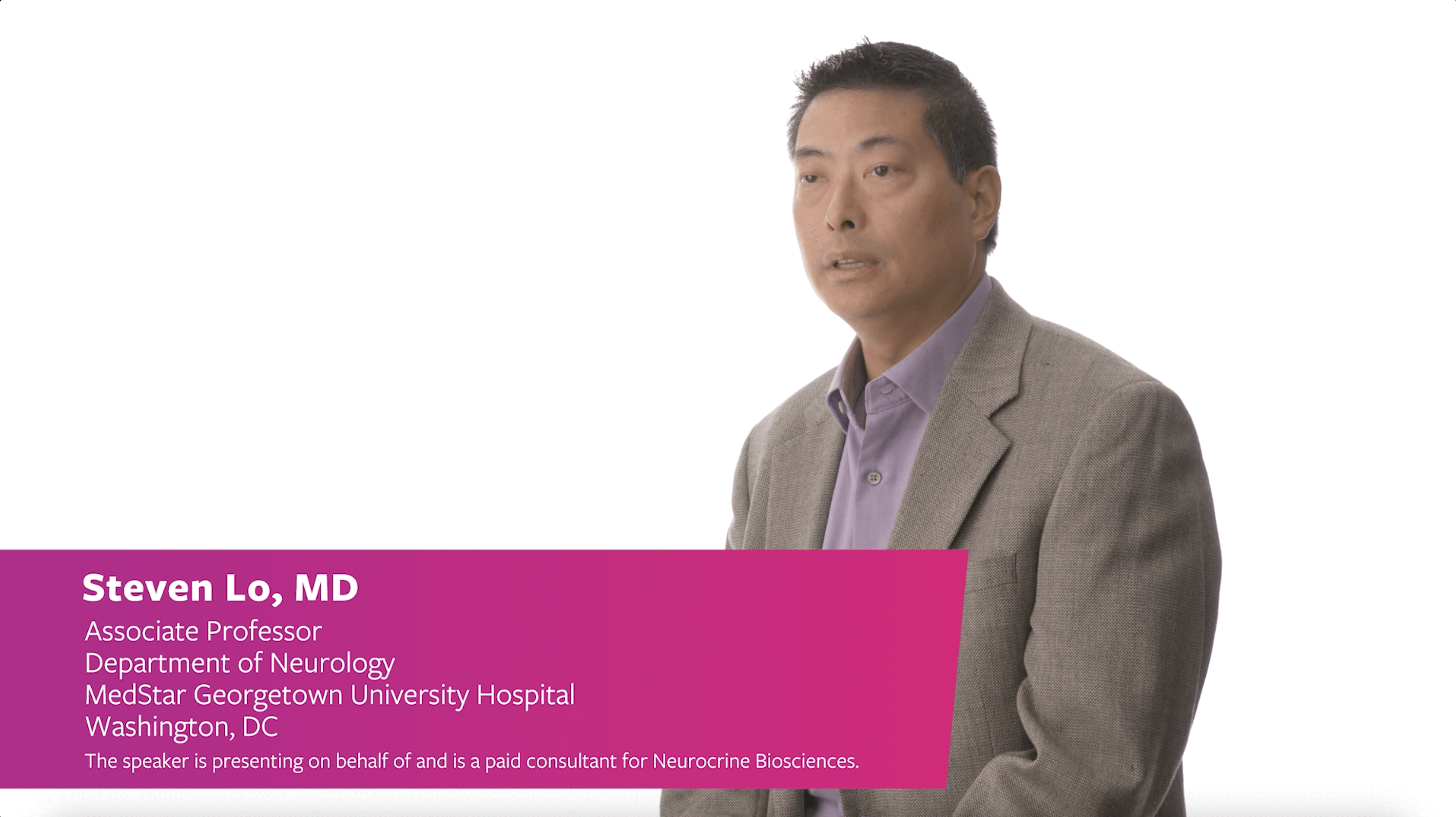 Lawrence Elmer, MD, PhD, and Steven Lo, MD, discuss INGREZZA in patients with HD chorea